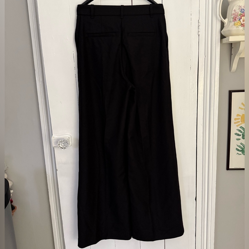 H&M Edition wool blend wide leg high waisted dress pants size 6 - Picture 5 of 10